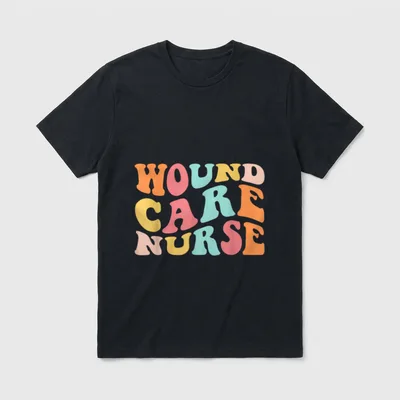 Groovy Wound Care Nurse Nursing Ostomy T-Shirt – Classic T-Shirt in Black