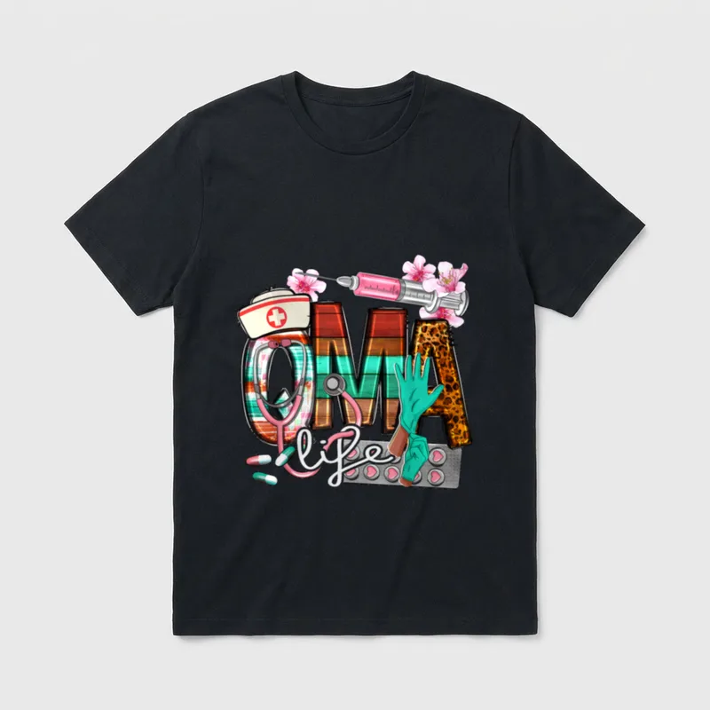 Qma Life Leopard Funny Qualified Medication T-Shirt – Classic T-Shirt in Black