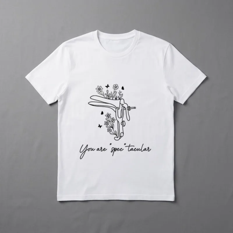 You Are Spectacular Floral Ob Gyn T-Shirt – Classic T-Shirt in Black