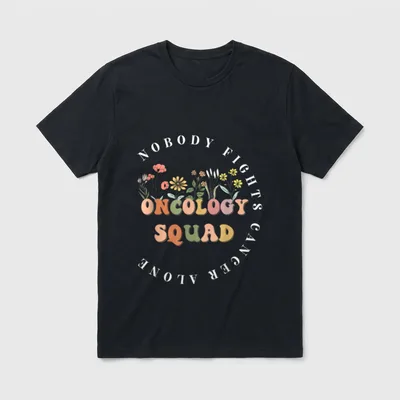 Wildflower Oncology Nurse Squad Retro Pediatric T-Shirt – Classic T-Shirt in Black
