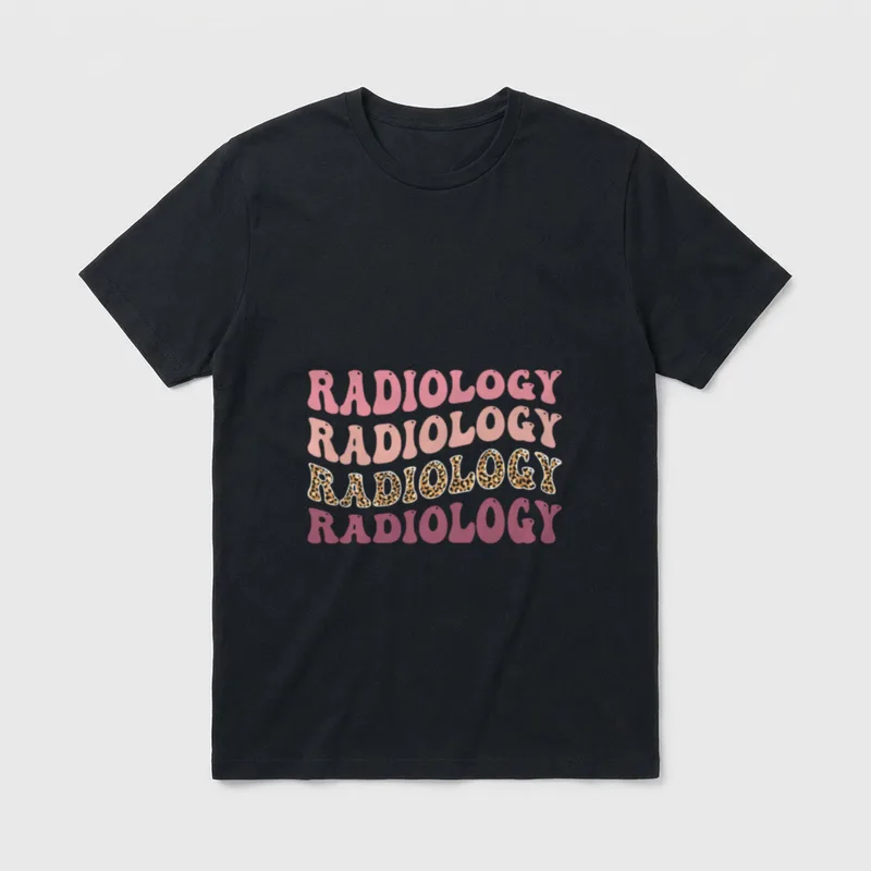 Radiology Leopard Technician Xray Tech Boho T-Shirt – Classic T-Shirt in Black