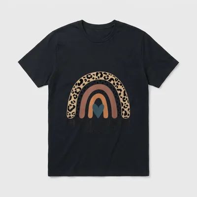 Home Health Nurse Care Nursing Rainbow T-Shirt – Classic T-Shirt in Black
