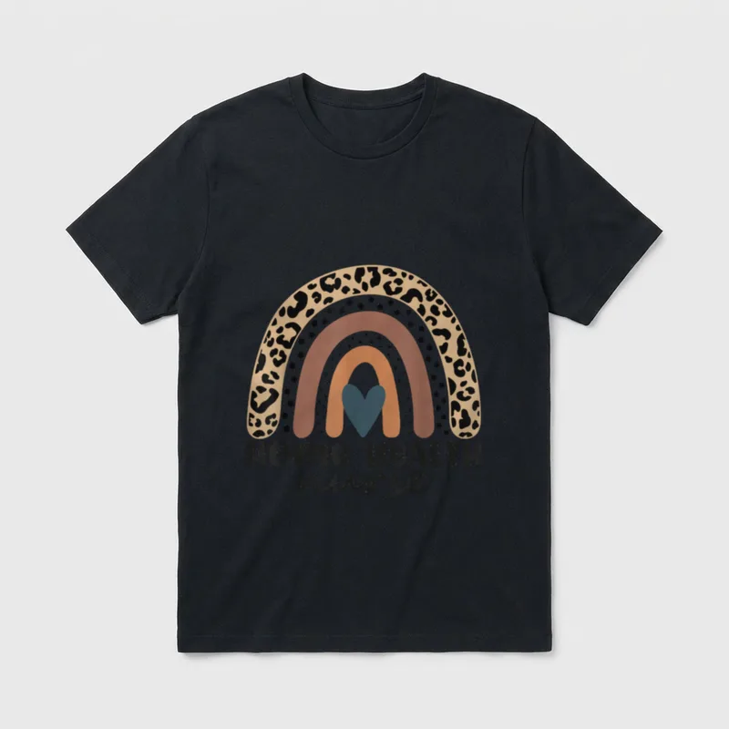 Home Health Nurse Care Nursing Rainbow T-Shirt – Classic T-Shirt in Black