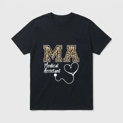 Love Medical Assistant MA Nurse Clinical T-Shirt – Classic T-Shirt in Black