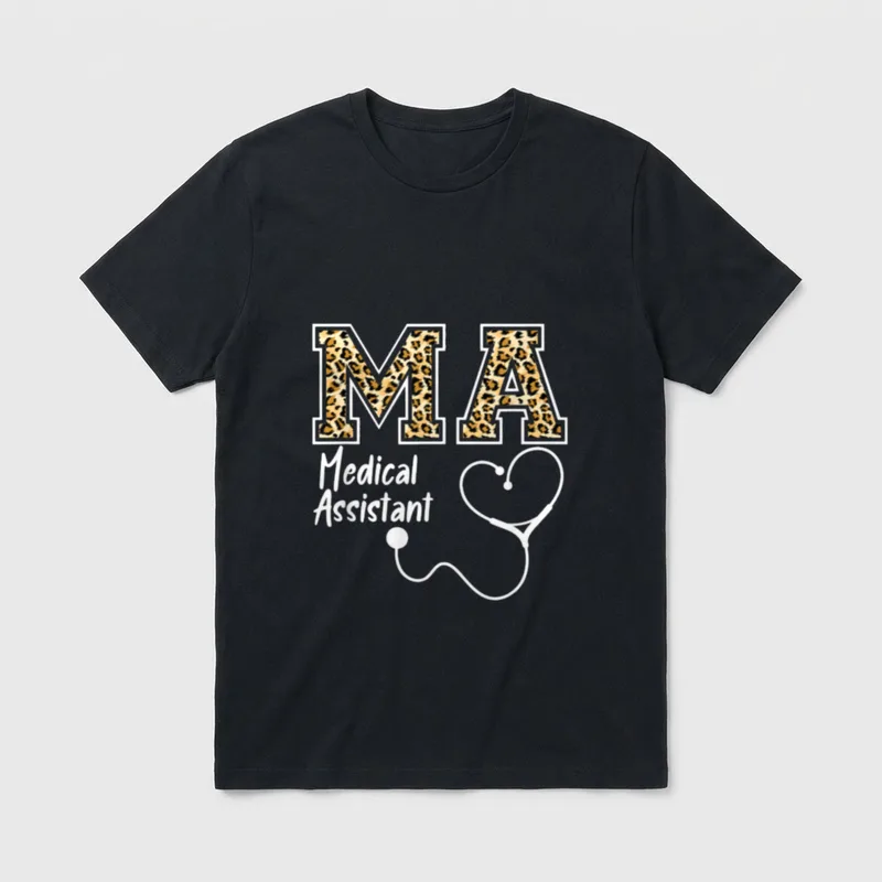 Love Medical Assistant MA Nurse Clinical T-Shirt – Classic T-Shirt in Black