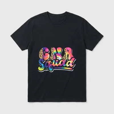 CNA Squad Certified Nurse Assistant Leopard T-Shirt – CNA Squad in tie dye and leopard lettering – Classic T-Shirt in Black