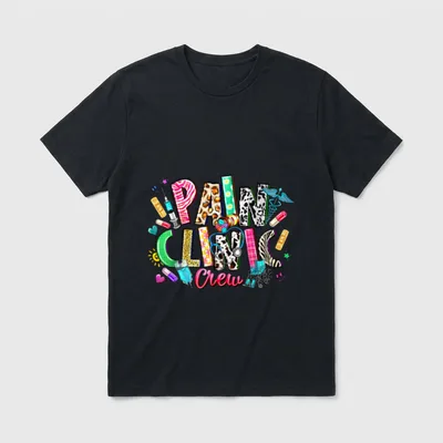 Leopard Pain Clinic Crew Nurse Management T-Shirt – Classic T-Shirt in Black