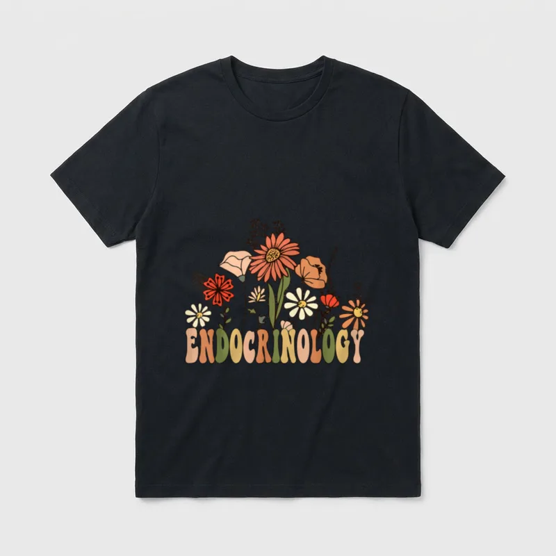 Wildflower Endocrinology Nurse Endocrinologist T-Shirt – Classic T-Shirt in Black