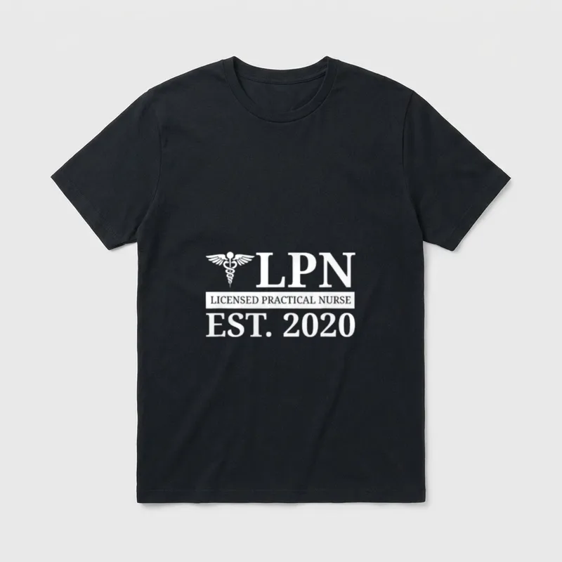 LPN New Licensed Practical Care Nurses T-Shirt – Classic T-Shirt in Black