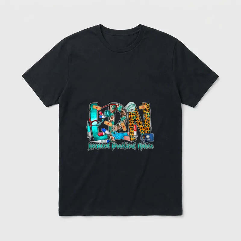 LPN Licensed Practical Nurse Check T-Shirt – Classic T-Shirt in Black