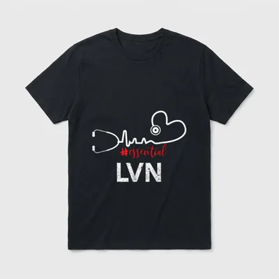 Essential Lvn Heartbeat Valentine's T-Shirt – Classic T-Shirt in Black