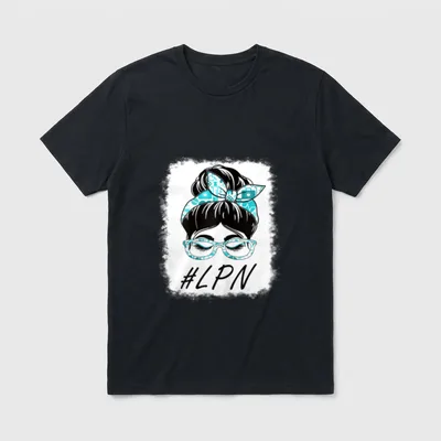 LPN Licensed Practical Nurse Messy World T-Shirt – Classic T-Shirt in Black