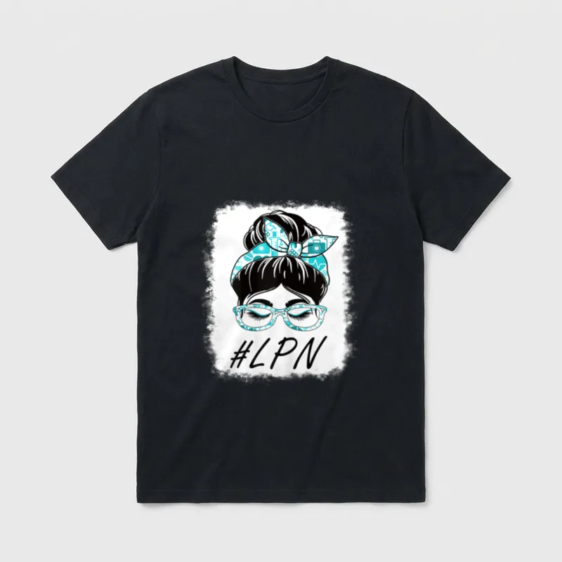 LPN Licensed Practical Nurse Messy World T-Shirt – Classic T-Shirt in Black