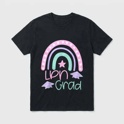 LPN Licensed Practical Nurse Nursing Graduation T-Shirt – Classic T-Shirt in Black