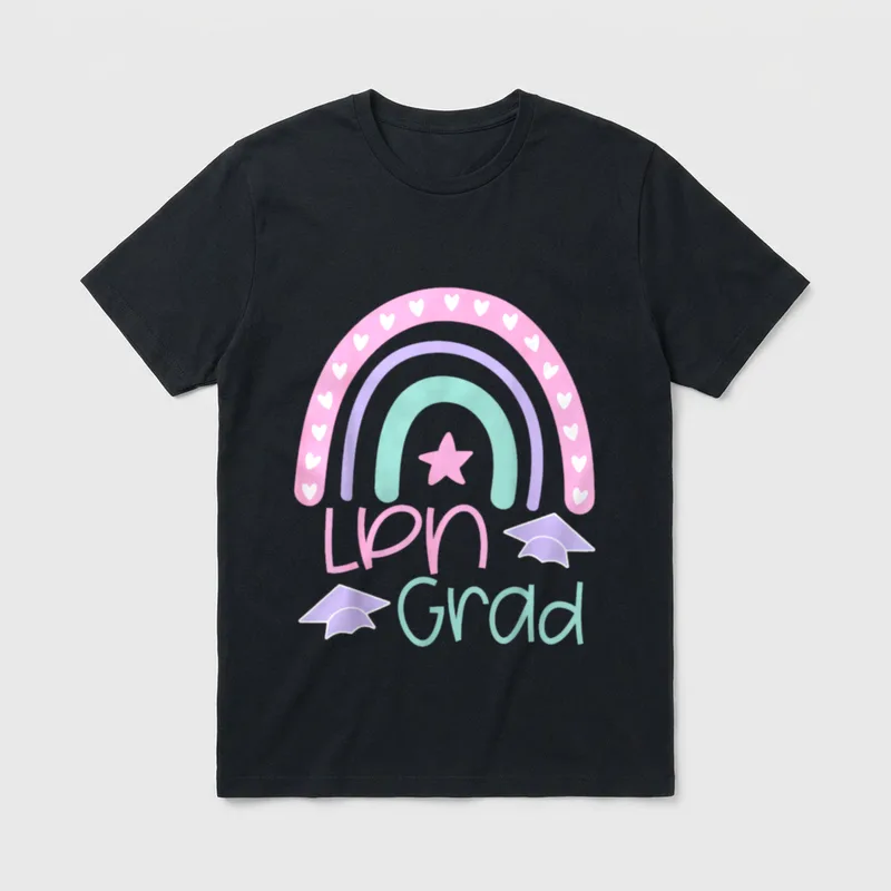 LPN Licensed Practical Nurse Nursing Graduation T-Shirt – Classic T-Shirt in Black