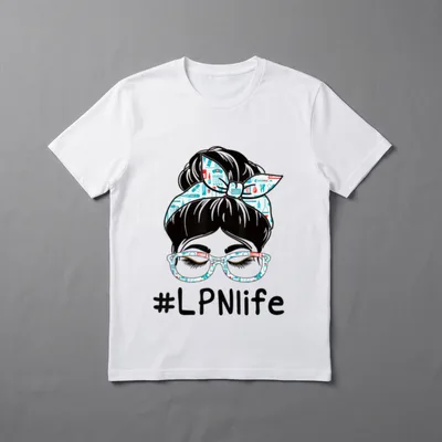 LPN Licensed Practical Nurse Appreciation Messy T-Shirt – Classic T-Shirt in Black