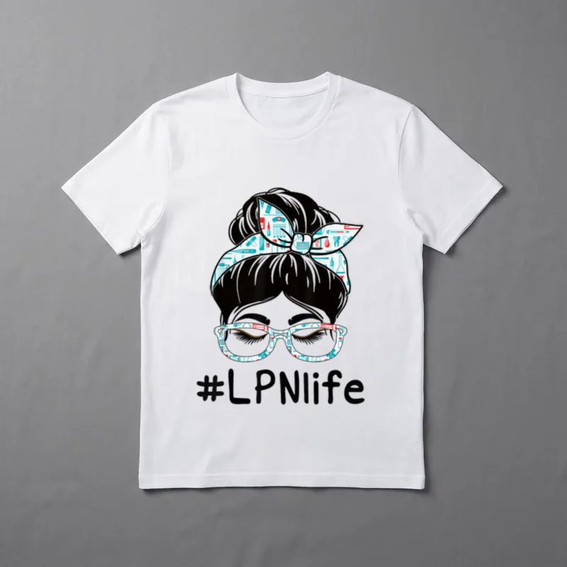LPN Licensed Practical Nurse Appreciation Messy T-Shirt – Classic T-Shirt in Black