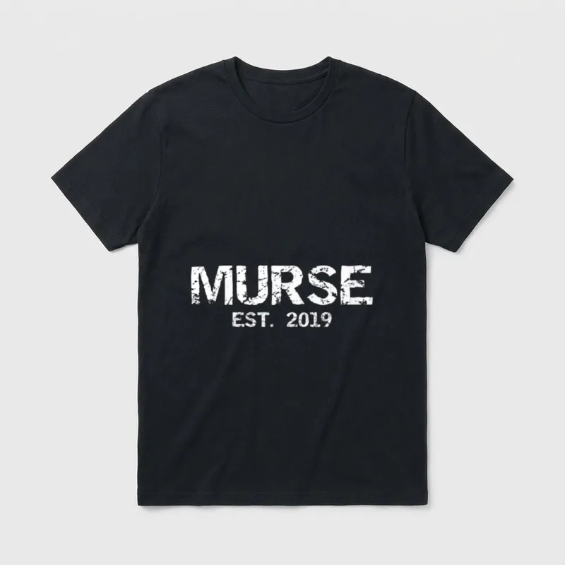 Nursing School Graduation Male Nurse Murse T-Shirt – Classic T-Shirt in Black