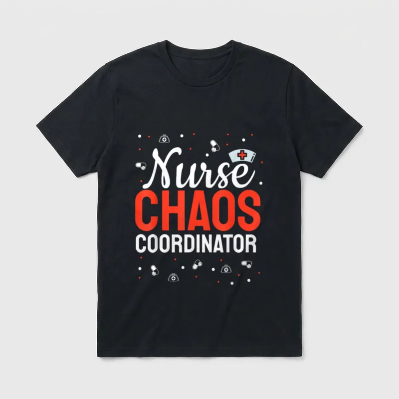 Nurse Chaos Coordinator T-Shirt – Classic T-Shirt in Black