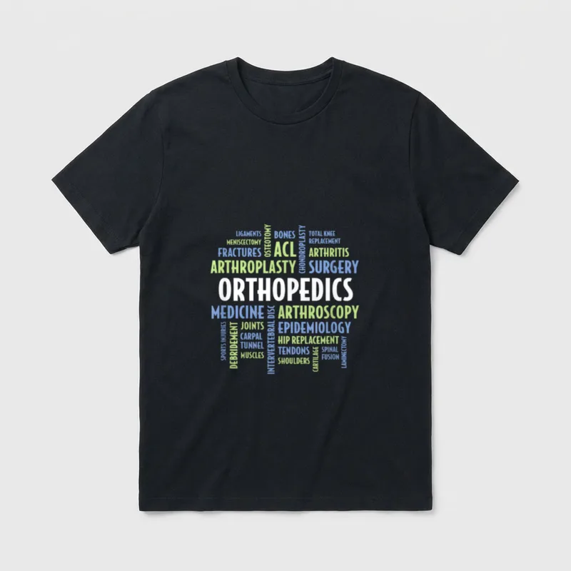 Love Orthopedic Nurses Doctors Staff T-Shirt – Classic T-Shirt in Black