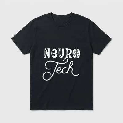 Neuro Tech Neurology Nursing Medical Science T-Shirt – Classic T-Shirt in Black