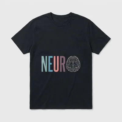 Neuro Nurse Brain for Neurology Squad T-Shirt – Classic T-Shirt in Black