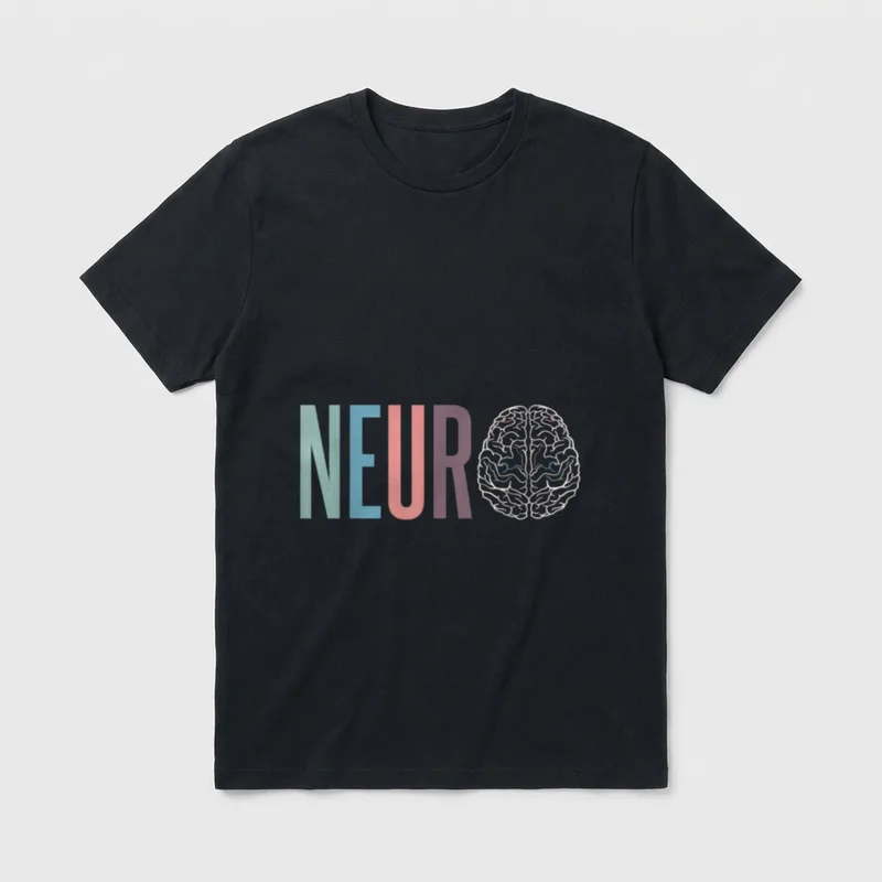 Neuro Nurse Brain for Neurology Squad T-Shirt – Classic T-Shirt in Black