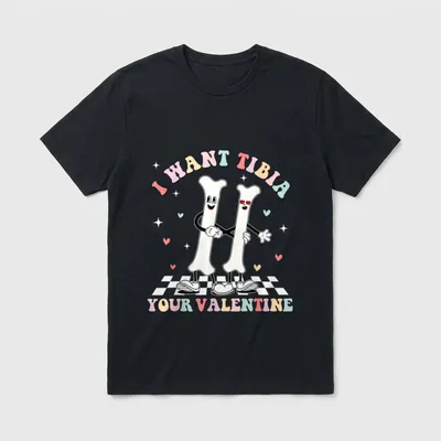 Valentines Day Ortho Nurse Orthopedic T-Shirt – Classic T-Shirt in Black