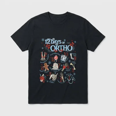 12 Days of Ortho Ortho Retro T-Shirt – Classic T-Shirt in Black