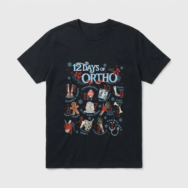 12 Days of Ortho Ortho Retro T-Shirt – Classic T-Shirt in Black