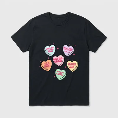 Ortho Crew Candy Heart Valentines Orthopedics T-Shirt – Classic T-Shirt in Black