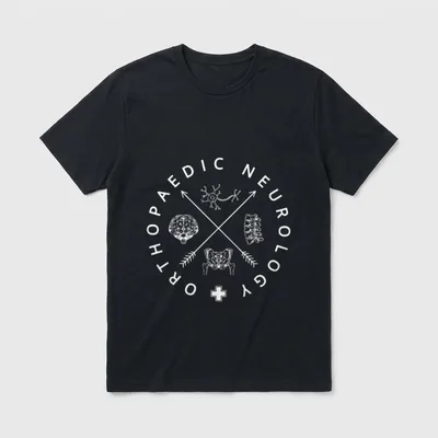 Orthopaedic Neurology Ortho Neuro Nurse Neuroscience T-Shirt – Classic T-Shirt in Black