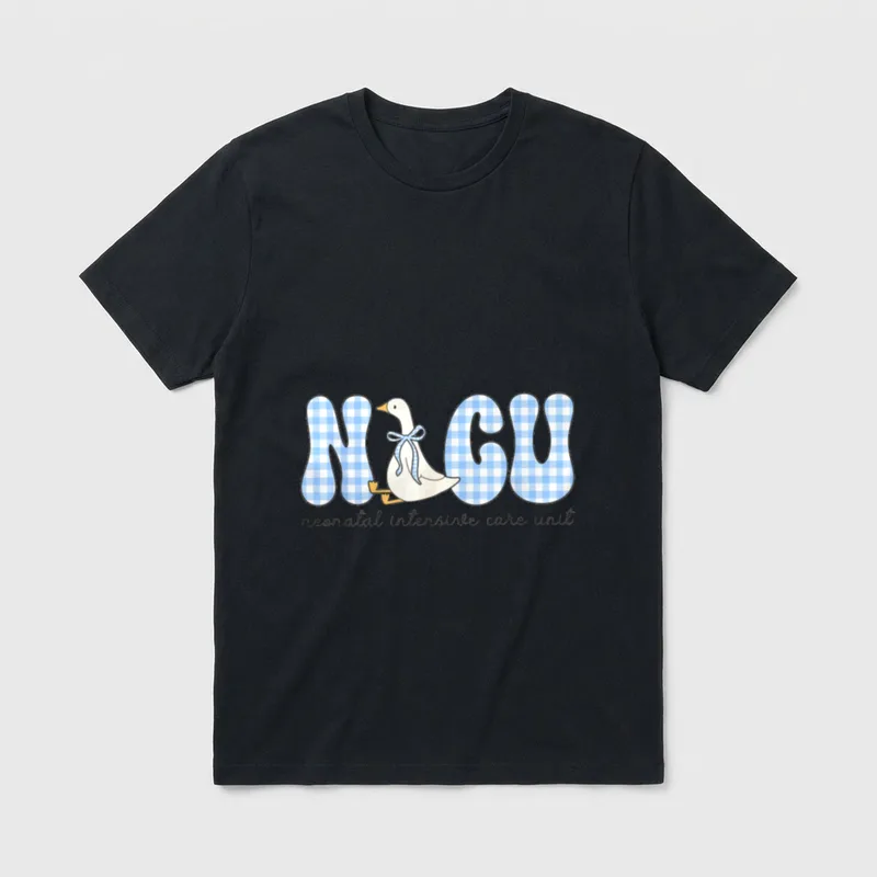 NICU Nurse Silly Goose Neonatal Intensive T-Shirt – NICU and neonatal intensive care unit – Classic T-Shirt in Black