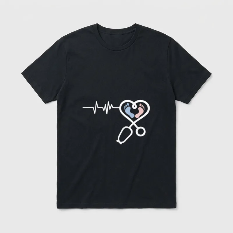 Cute NICU Nurse Graduating School RN T-Shirt – Classic T-Shirt in Black