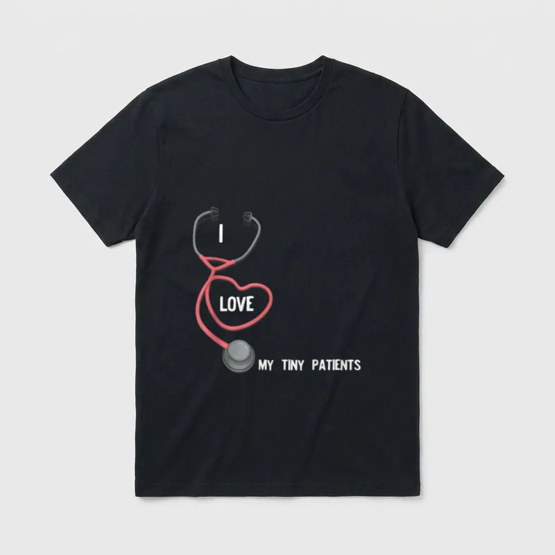 Pediatric Nurse NICU RN Doctor Medical T-Shirt – Classic T-Shirt in Black