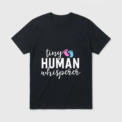 NICU Nurse Tiny Human Whisperer Neonatal T-Shirt – Classic T-Shirt in Black