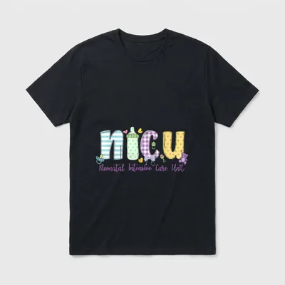 NICU Nurse Neonatal Intensive Care Unite T-Shirt – NICU Neonatal Intensive Care Unit – Classic T-Shirt in Black