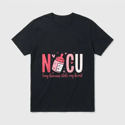 NICU Nurse Tiny Humans Stole T-Shirt – Classic T-Shirt in Black