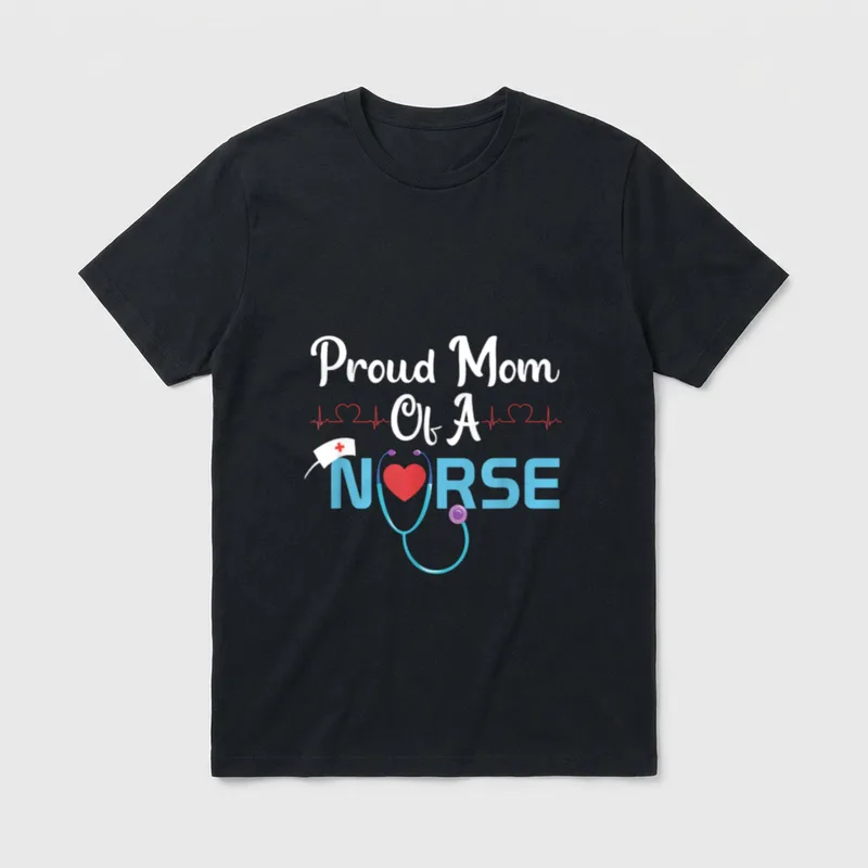 Nurse Day Healthcaren Nicu Proud Mom T-Shirt – Classic T-Shirt in Black