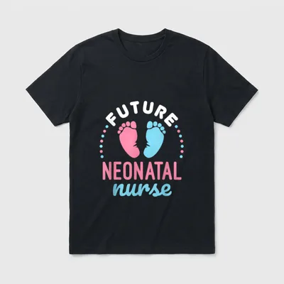 Future Neonatal Nurse NICU Nursing T-Shirt – Classic T-Shirt in Black