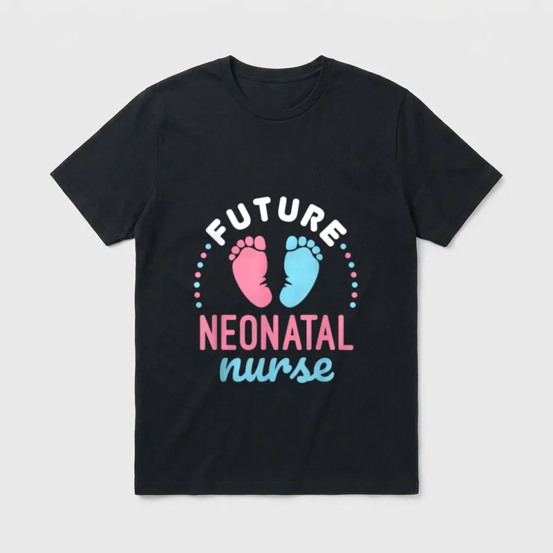Future Neonatal Nurse NICU Nursing T-Shirt – Classic T-Shirt in Black