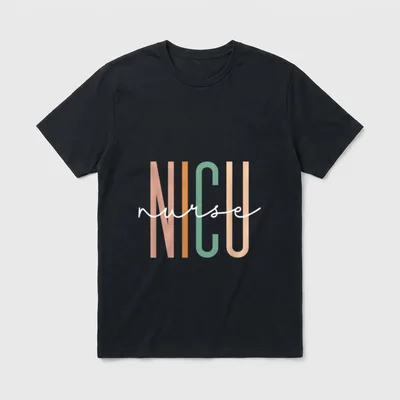 NICU Nurse Neonatal ICU Infant Care T-Shirt – Classic T-Shirt in Black