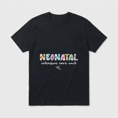 Neonatal Nurse Pastel Practitioner Labor Delivery T-Shirt – Classic T-Shirt in Black