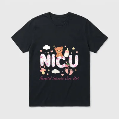 NICU Nurse Week Neonatal Intensive Care T-Shirt – Classic T-Shirt in Black