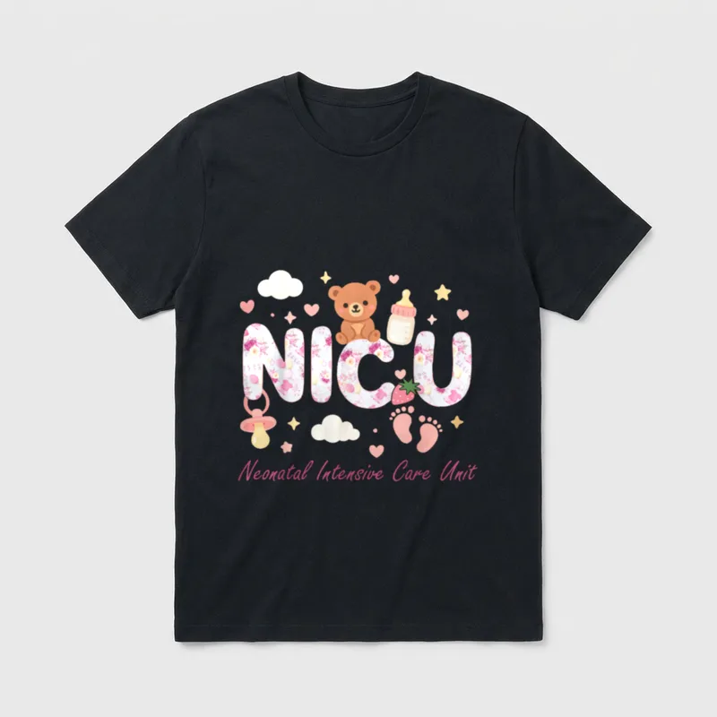 NICU Nurse Week Neonatal Intensive Care T-Shirt – Classic T-Shirt in Black