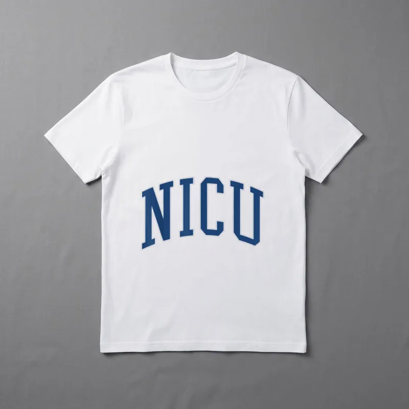 NICU Nurse Vintage Collegiate Blue T-Shirt – Classic T-Shirt in Black