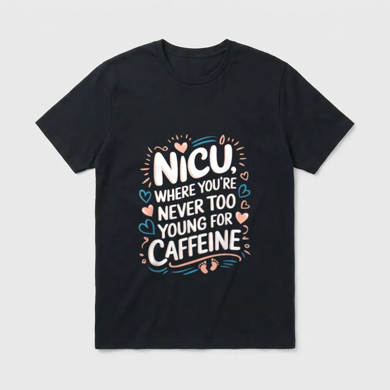 NICU Nurse Nursing Neonatal Intensive Care T-Shirt – Classic T-Shirt in Black
