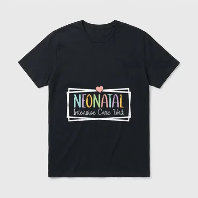 NICU Nurse Neonatal ICU Infant Designed T-Shirt – Classic T-Shirt in Black