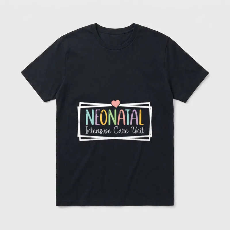 NICU Nurse Neonatal ICU Infant Designed T-Shirt – Classic T-Shirt in Black