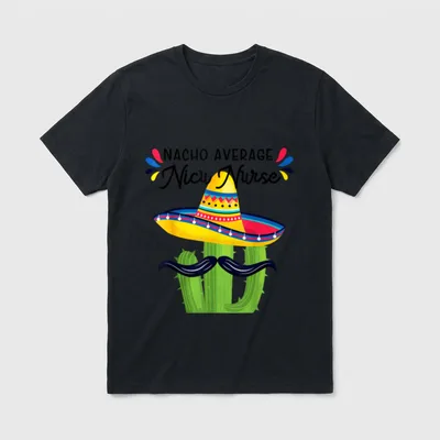 NICU Nurse ICU Neonatal Nacho Average T-Shirt – Classic T-Shirt in Black